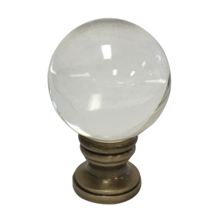 RoyalDesigns Crystal Ball Lamp Finial Wayfair